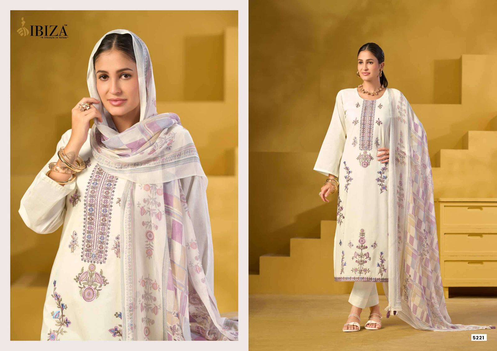 MORNEE By IBIZA 5221 To 5224 Series Beautiful Festive Suits Stylish Colorful Fancy Casual Wear Cotton Digital Print Dresses At Wholesale Price